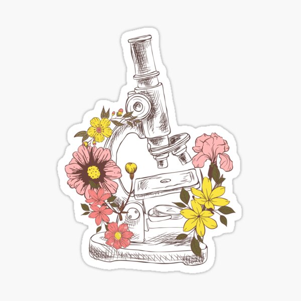 Item preview, Microscope Floral Laboratory Equipment designed and sold by ModelOrganism.