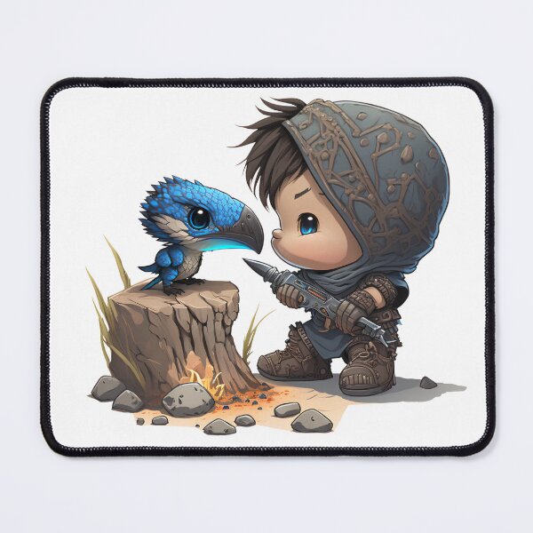 Item preview, Survival Character with baby Drake designed and sold by RaOsiris.