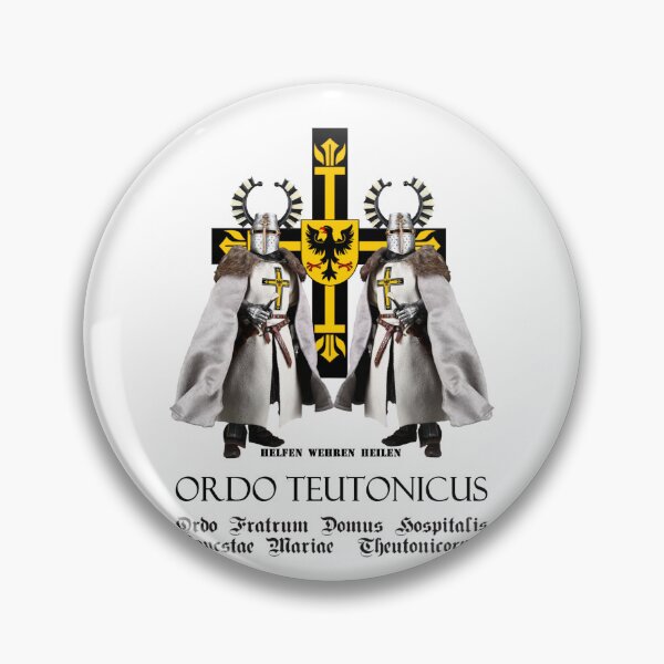 Item preview, Sign of the German Order with 2 knights and Latin order names designed and sold by MDMDO.