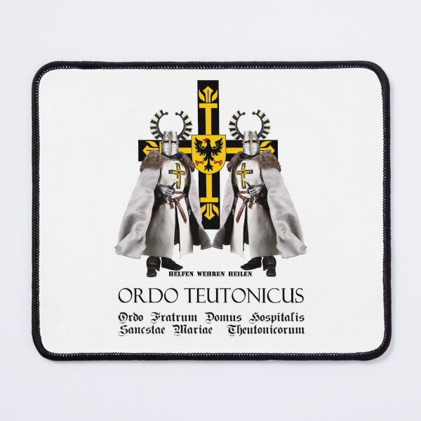 Item preview, Sign of the German Order with 2 knights and Latin order names designed and sold by MDMDO.