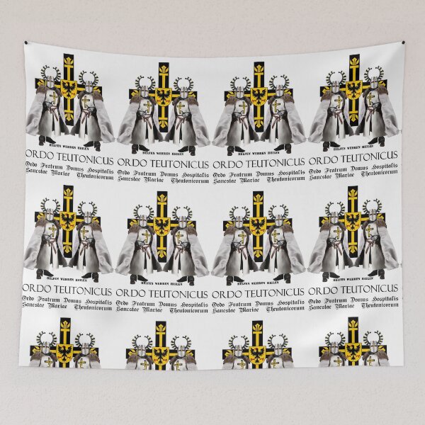 Item preview, Sign of the German Order with 2 knights and Latin order names designed and sold by MDMDO.