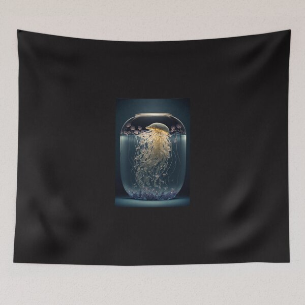 Item preview, Ocean's Illusion: Captivating Jellyfish Art for Your Home designed and sold by AstralArtisan.