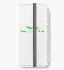 The Good Place Welcome Wall iPhone Wallet/Case/Skin