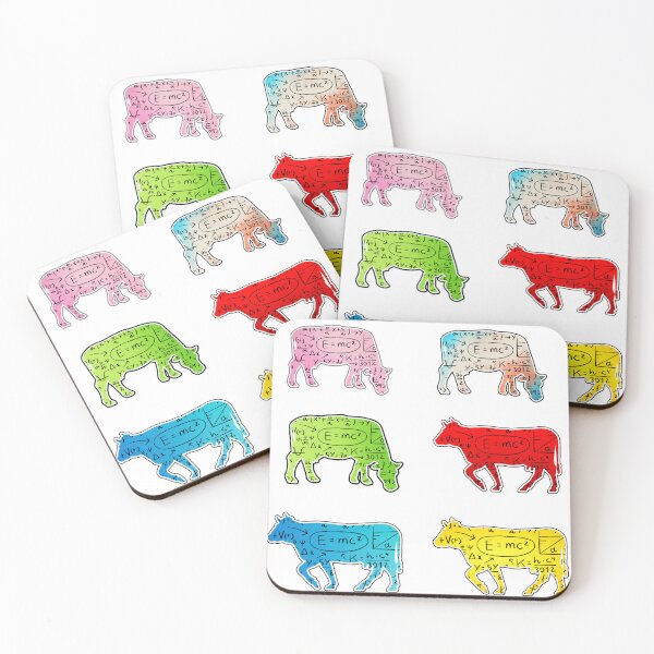 Item preview, Funny Cowculate sticker pack Can you even calculate? Funny colorful cow puns  designed and sold by FarmsteadAcers.
