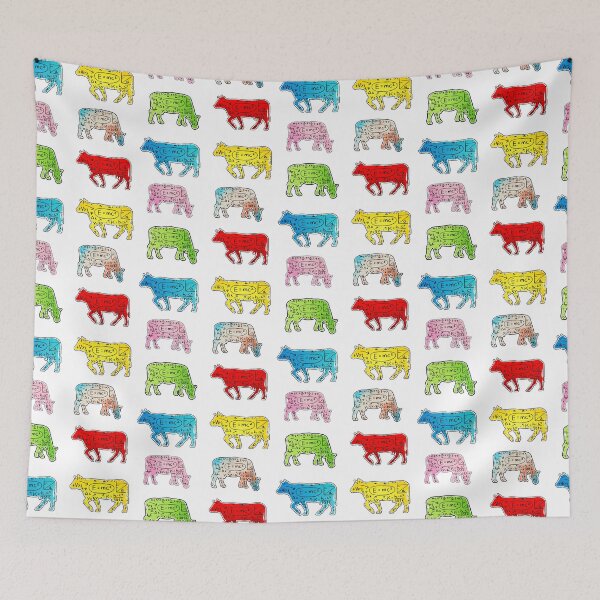 Item preview, Funny Cowculate sticker pack Can you even calculate? Funny colorful cow puns  designed and sold by FarmsteadAcers.