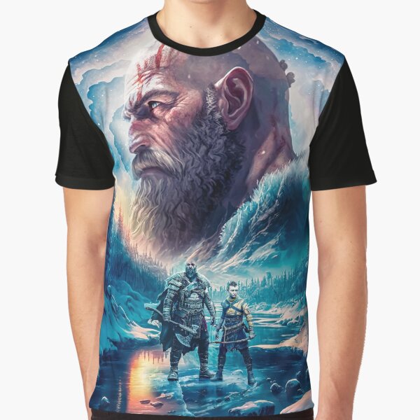 New God of War Ragnarok Art Kratos Tyr Odin thor Atreus Game T-Shirt boys t  shirts funny t shirts tees men graphic t shirts