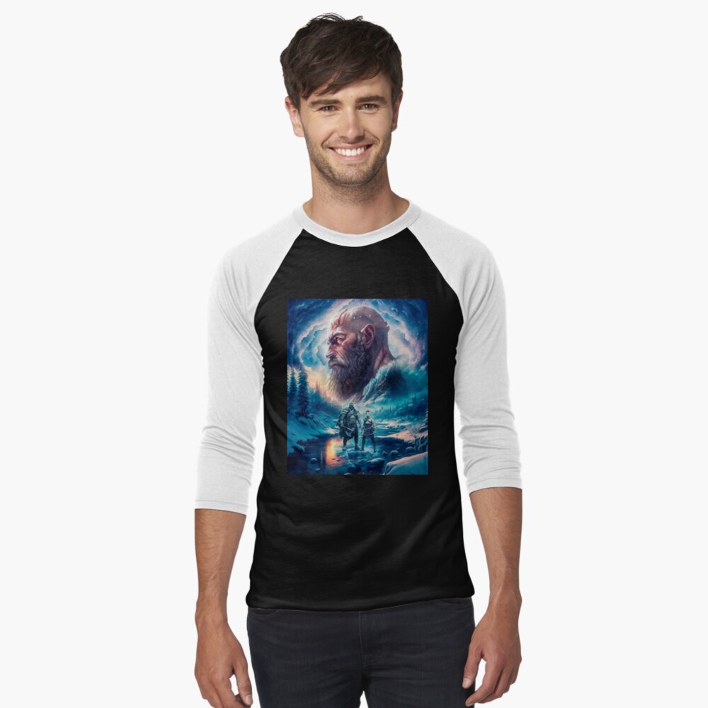 Item preview, T-shirt baseball manches ¾ designed and sold by MarinaLexaArt.