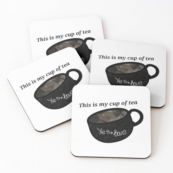 Item preview, My cup of tea Yes, love (Aaron Warner)  designed and sold by OneDrawingGirl.