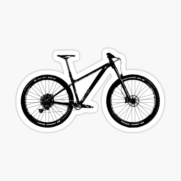 "Hardtail mountain bike" Sticker for Sale by Ellisano Redbubble