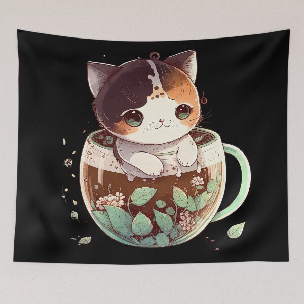 Item preview, Cute Anime Kawaii Cat designed and sold by Juliascutecornr.
