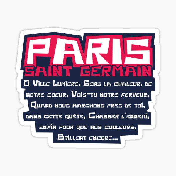 Sticker ballon de foot - Deco Paris Saint germain