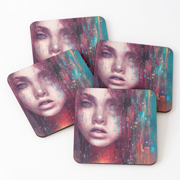 Item preview, Woman Paint Drop Digital Art designed and sold by ArtsyWishesShop.
