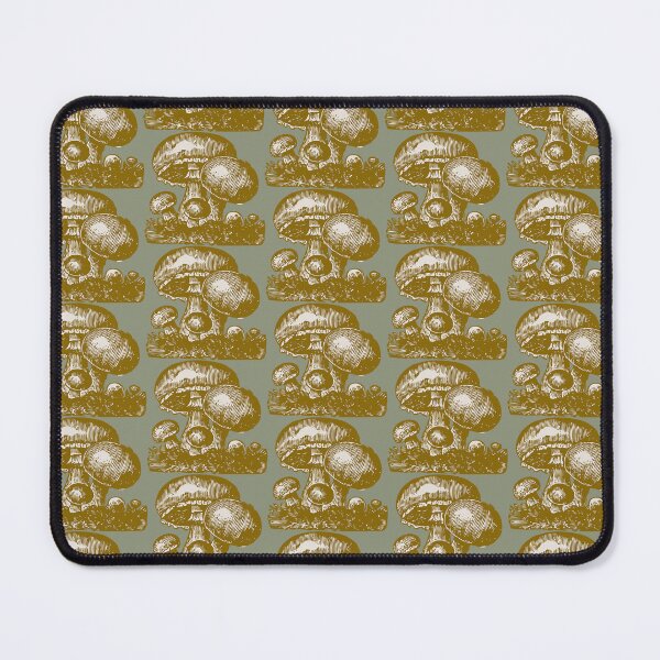 Item preview, Brown Mushrooms Fungi Sketch Carve Nature Lines designed and sold by paisleyaloucks.