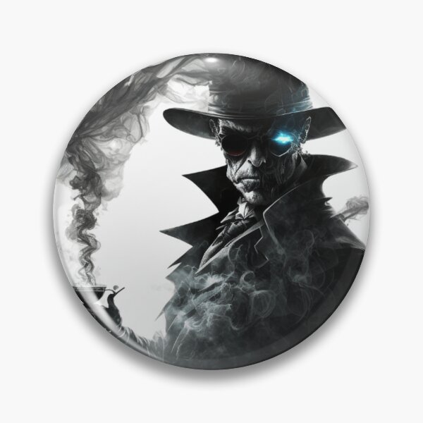 Item preview, Evil gothic horror figure of shadow and smoke wearing designed and sold by sammgdesign.
