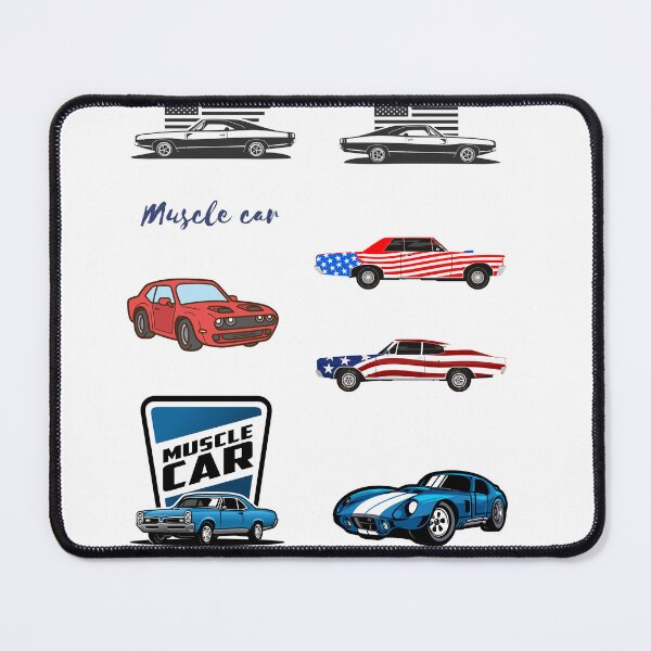 Item preview, Muscle Car US Flag American cars designed and sold by ZoesAttic.