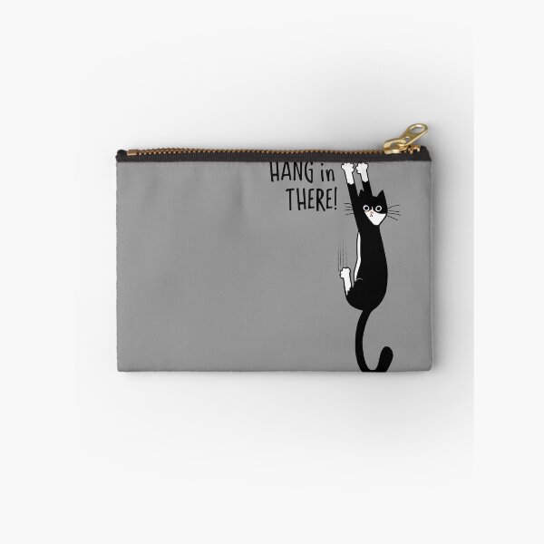 Item preview, Tuxedo Cat Hanging On Hang In There! Funny Cat Hanging On With Claws designed and sold by Jenn Inashvili.