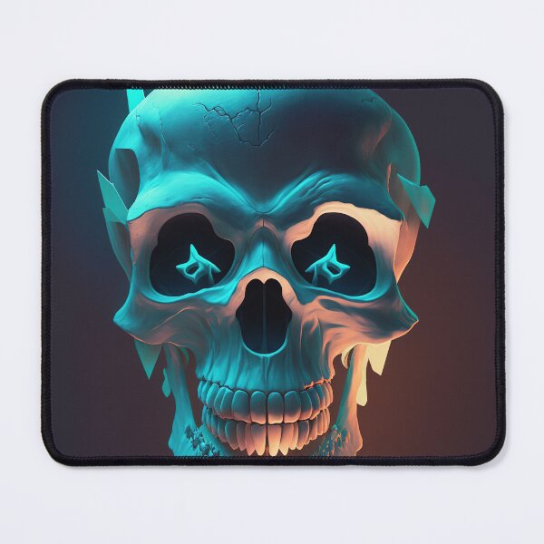 Item preview, Blue Alien Skull, Poster designed and sold by SkullandKitten.