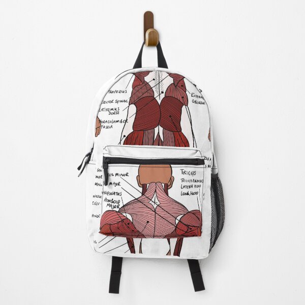Item preview, Labelled Posterior Muscle Anatomy study aid  designed and sold by faolansforge.