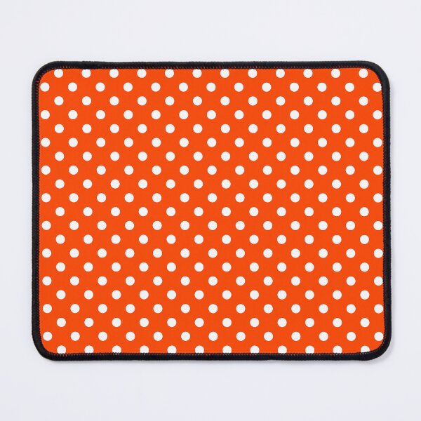 Item preview, white polka dots over orange red background designed and sold by europephotos.