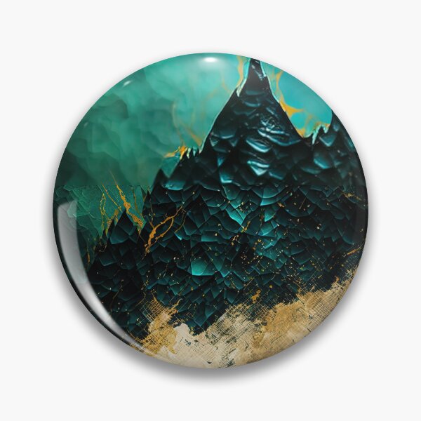 Item preview, Mount of doom with gloomy turqoiuse and gold designed and sold by Michael Bollin.
