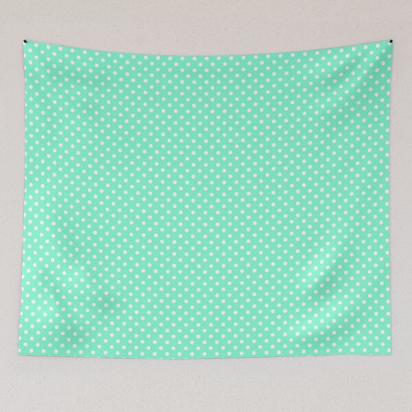 Item preview, white polka dots over aquamarine background designed and sold by europephotos.