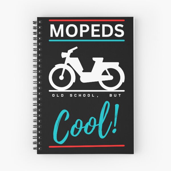 Item preview, Mopeds are old school but cool (White) designed and sold by Antianeira.