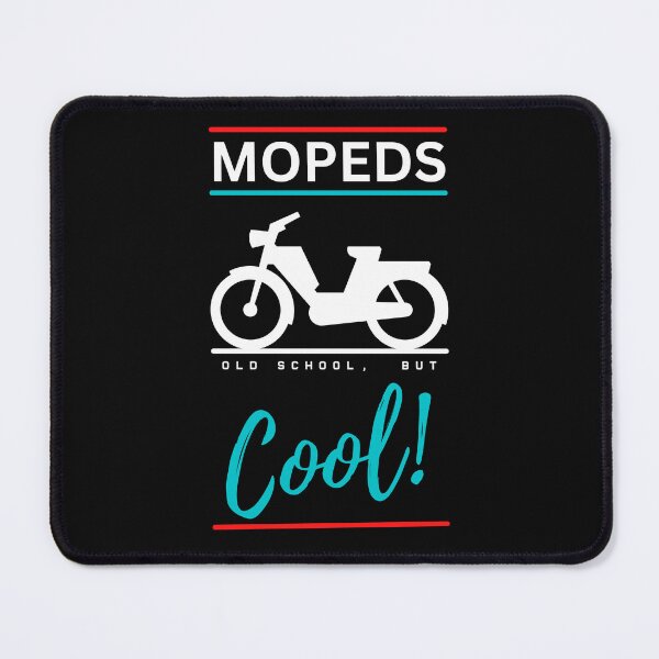Item preview, Mopeds are old school but cool (White) designed and sold by Antianeira.