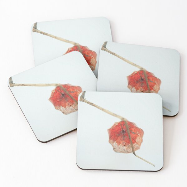 Item preview, Red physalis on white snow designed and sold by olena2552.