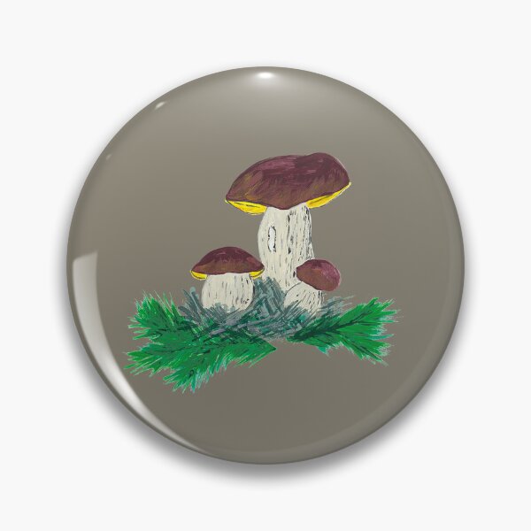 Artikelvorschau, Brown-Pilze-Pilz-Gras-EvergreenLeaves-Natur-Malerei entworfen und verkauft von paisleyaloucks.
