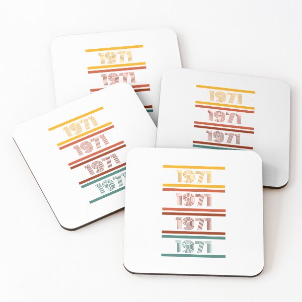 Item preview, Born in 1971  retro colors designed and sold by ZoesAttic.