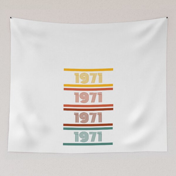 Item preview, Born in 1971  retro colors designed and sold by ZoesAttic.