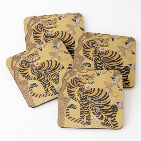 Item preview, Traditional Korean Minhwa Tiger designed and sold by PatricianneK.