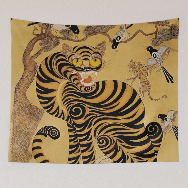 Item preview, Traditional Korean Minhwa Tiger designed and sold by PatricianneK.
