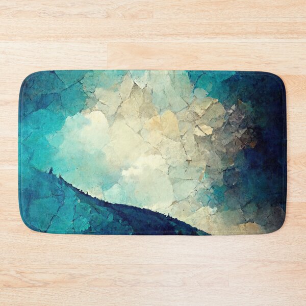 Item preview, Blue single forest hill on crumpled paper designed and sold by Michael Bollin.