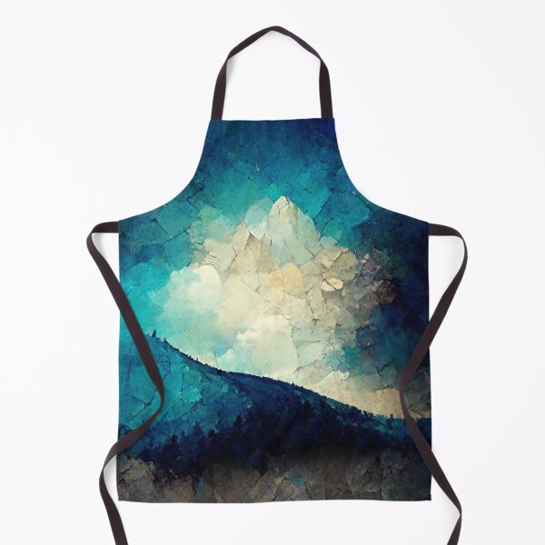 Item preview, Blue single forest hill on crumpled paper designed and sold by Michael Bollin.