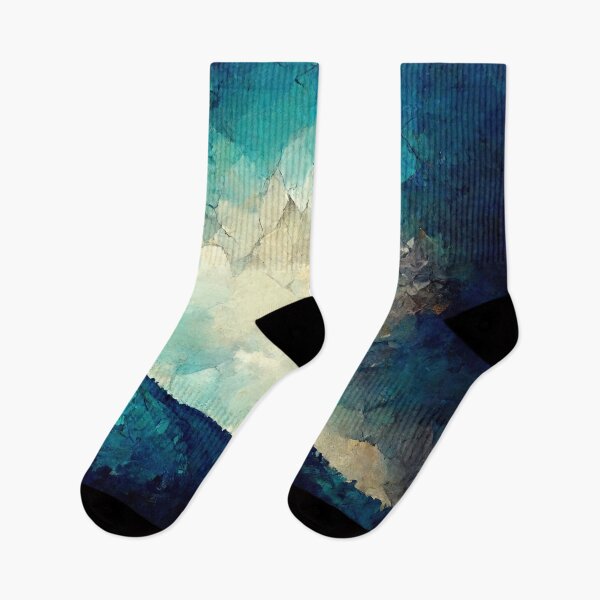 Item preview, Blue single forest hill on crumpled paper designed and sold by Michael Bollin.