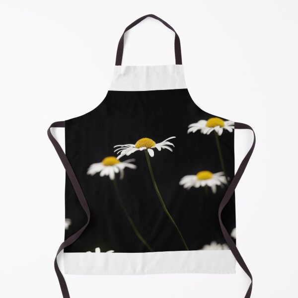 Item preview, White chamomiles on black background designed and sold by olena2552.