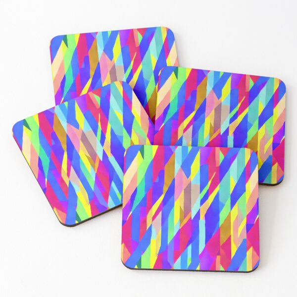 Item preview, Abstract Shapes Bright Colors Pattern v2 designed and sold by FlakeyBiscuit3.