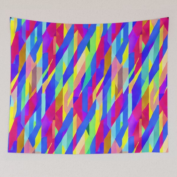 Item preview, Abstract Shapes Bright Colors Pattern v2 designed and sold by FlakeyBiscuit3.