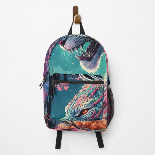 Item preview, Cherry blossom dragon tiger abstract artwork designed and sold by RK - Shop.