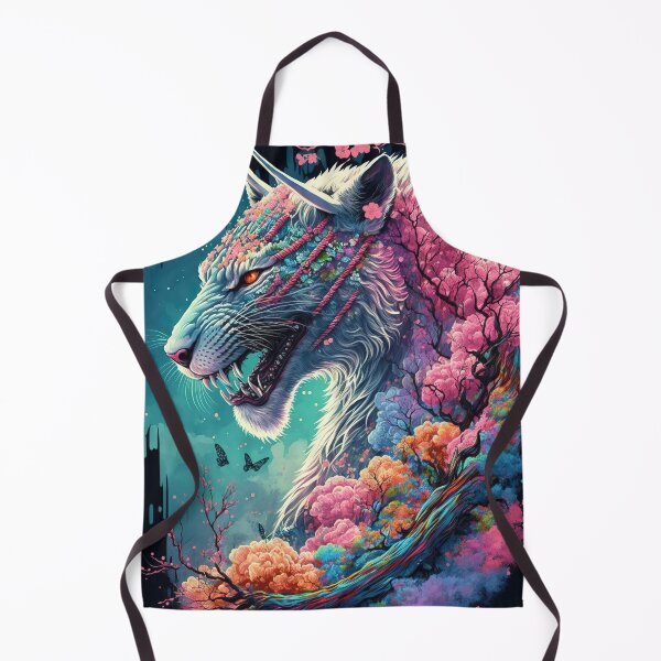 Item preview, Cherry blossom dragon tiger abstract artwork designed and sold by RK - Shop.