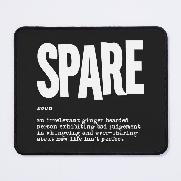 Item preview, SPARE: funny mock dictionary definition (white) designed and sold by SolidEarthArt.