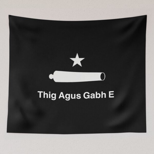 Item preview, Black Scottish Gaelic CATI Flag (bratach dubh na h-Alba ‘thig agus gabh e’) designed and sold by JonathanR1994.