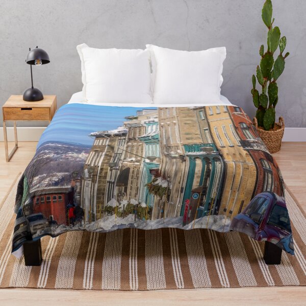 Item preview, Old Town Quebec, Canada in the Freezing Wintertime designed and sold by SafariByMarisa.