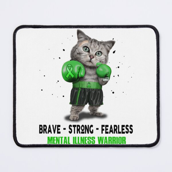 Item preview, Mental Illness Warrior - BRAVE STRONG FEARLESS designed and sold by Berriosly.
