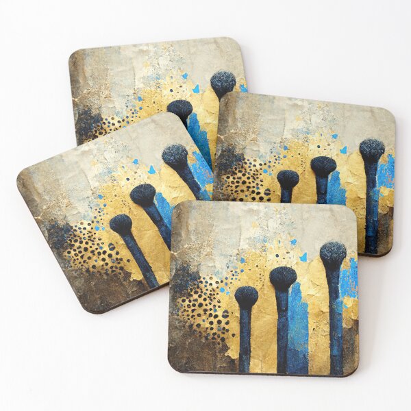 Item preview, Three burnt matches on the paper designed and sold by Michael Bollin.