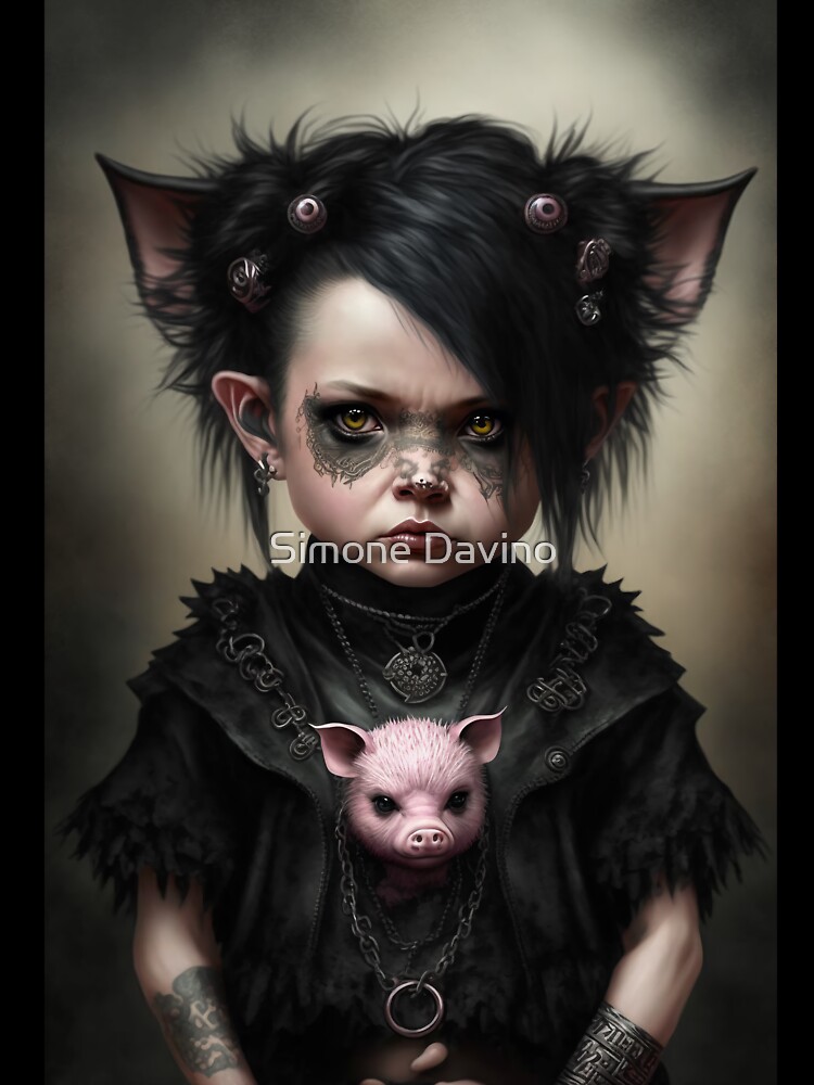 I Love Goth Girls, Emo Gothic Girl Lover Art Print