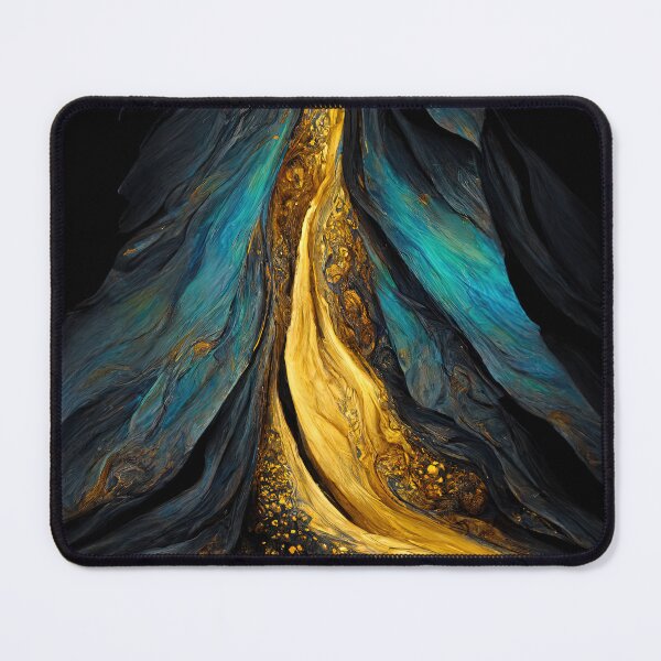 Item preview, Golden shiny lava inside the blue volcano designed and sold by Michael Bollin.