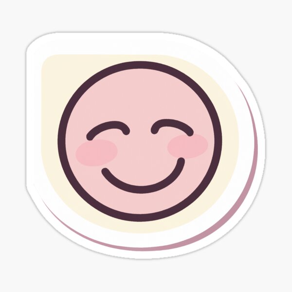 Pastel Smiley Face Sticker For Sale By Willig14 Redbubble 