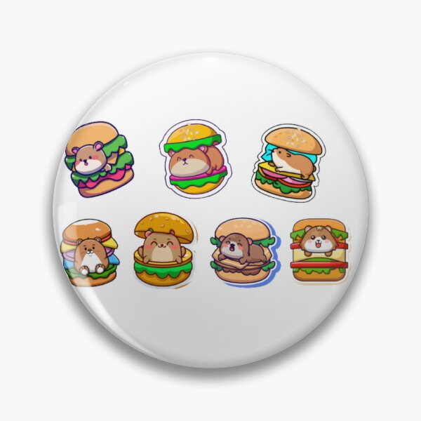 Item preview, Hamburger sticker - Hamster burger designed and sold by sweetiejojo.